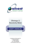 Ohmega Ω USER'S MANUAL - Allied Associates Geophysical, Ltd.