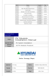 PV Module Installation Manual