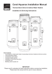 Coral Aquanox Installation Manual