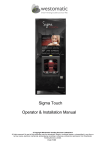 Sigma Touch Operator & Installation Manual