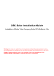 solar thermal installation manual and techincal support instructions.