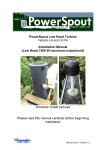 PowerSpout Low Head Turbine Installation Manual (Low Head 1500
