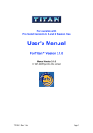 User's Manual - Synchro Arts
