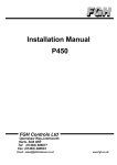P450 INSTALLATION MANUAL - FGH Controls Limited Homepage