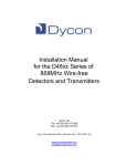 Installation Manual for the D48xx Series of 868MHz Wire