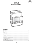 A41/A42 INSTALLATION MANUAL