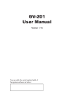 GV-201 User Manual