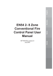 EN54 2- 8 Zone Conventional Fire Control Panel User Manual