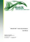 ANALOX 5001 – Carbon Dioxide Monitor User Manual