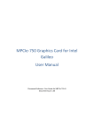 MPCIe-750 Graphics Card for Intel Galileo User Manual