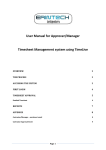 User Manual for Approver/Manager Timesheet Management system