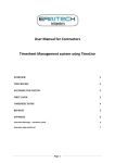 User Manual for Contractors Timesheet Management