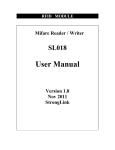 Mifare Reader - SL018 User Manual