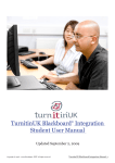 TurnitinUK Blackboard® Integration Student User Manual