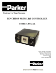 BENCHTOP PRESSURE CONTROLLER USER MANUAL