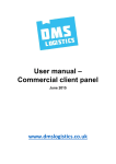 User manual – Commercial client panel