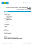Pcounter Administrator Reports Generator User Manual