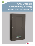 CKM Onboard Interface Programming Guide and User Manual