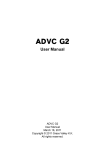 ADVC G2 User Manual