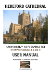 Hereford 67 user manual