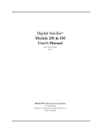 Digital Sonifier® Models 250 & 450 User's Manual