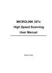 Microlink 307x High Speed Scanning User Manual