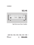 Philips SQ45 User Manual