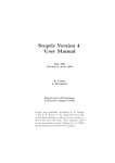 Sceptic Version 4 User Manual