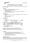 EDF LED Lighting System User Manual - 4-Max