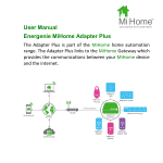 User Manual Energenie MiHome Adapter Plus