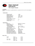 User manual - Controlgear Direct