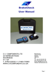 BrakeCheck User Manual BrakeCheck User Manual