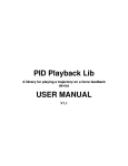 PID Playback Lib USER MANUAL