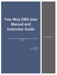 Two-Way SMS User Manual and Instructor Guide