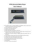 PP02 Advanced Media Player User's Manual