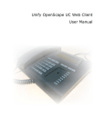 Unify OpenScape UC Web Client User Manual