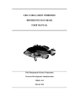 oda coral reef fisheries reference database user manual