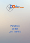 WordPress Editor User Manual