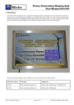 Power Generation Display Unit User Manual 801309