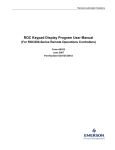 ROC Keypad Display Program User Manual