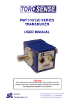 RWT310/320 SERIES TRANSDUCER USER MANUAL