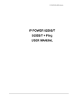 IP POWER 9258S/T 9258S/T + Ping USER MANUAL