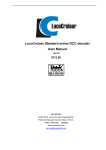 LocoCruiser Standard series DCC decoder User Manual