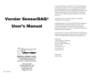 Vernier SensorDAQ® User's Manual