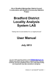 Bradford District Locality Analysis System LAS User Manual