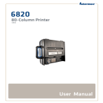 6820 Series 80-Column Printer User Manual