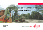 Leica TPS800 Series User Manual