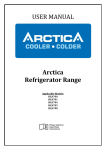 USER MANUAL Arctica Refrigerator Range