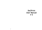 DoCPrint User Manual V 5