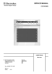 SERVICE MANUAL COOKING